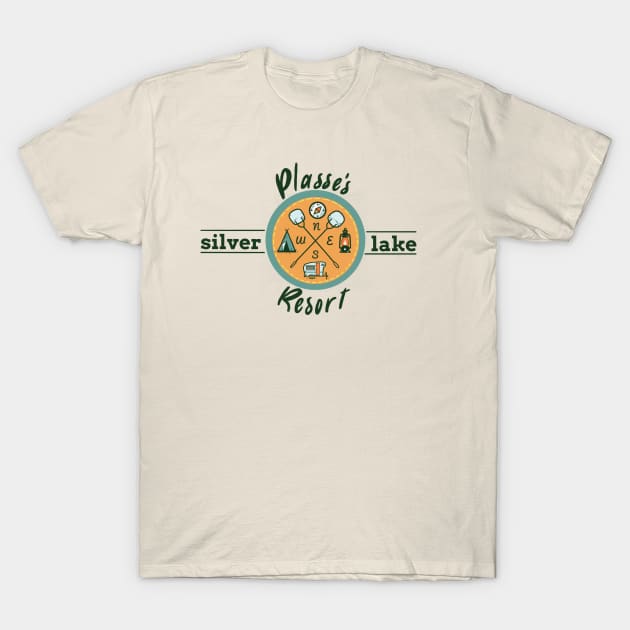 Plasse's Silver Lake Resort T-Shirt by parkinart